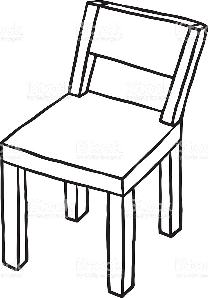 Chair clipart outline.