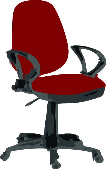 Red Desk Chair Clip Art at Clker