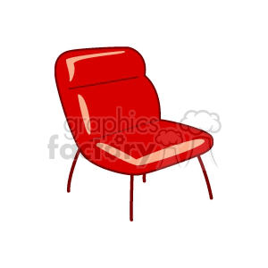 Red chair clipart.