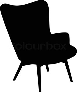 Chair clipart silhouette.