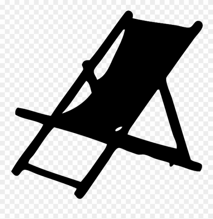 Deck chair silhouette.