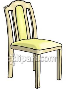 Simple wooden chair.