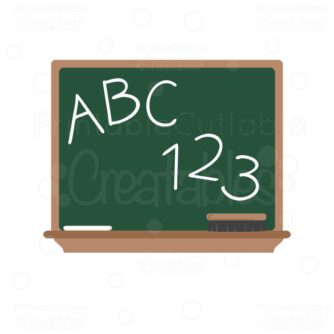 ABC Chalkboard SVG Cut File