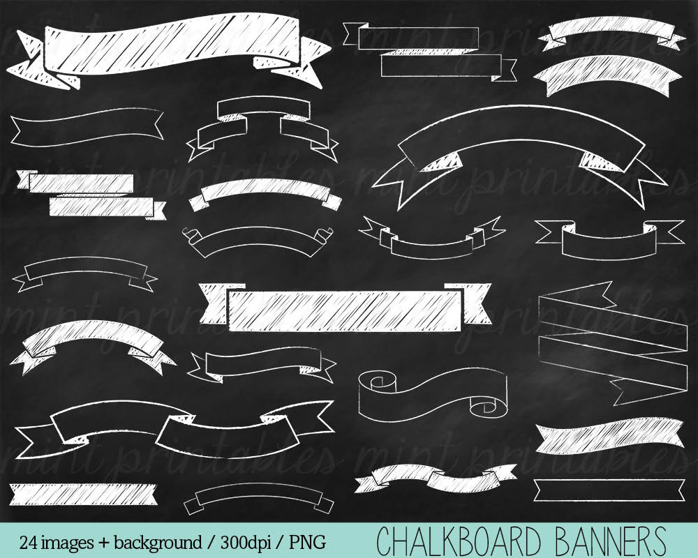 Free Chalkboard Banner Cliparts, Download Free Clip Art