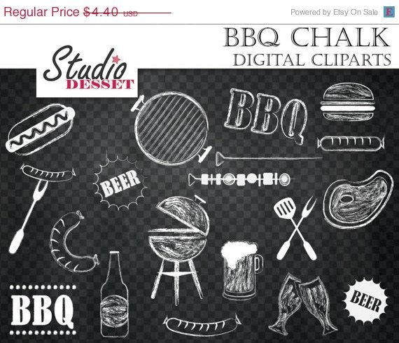 Barbeque cliparts chalkboard.