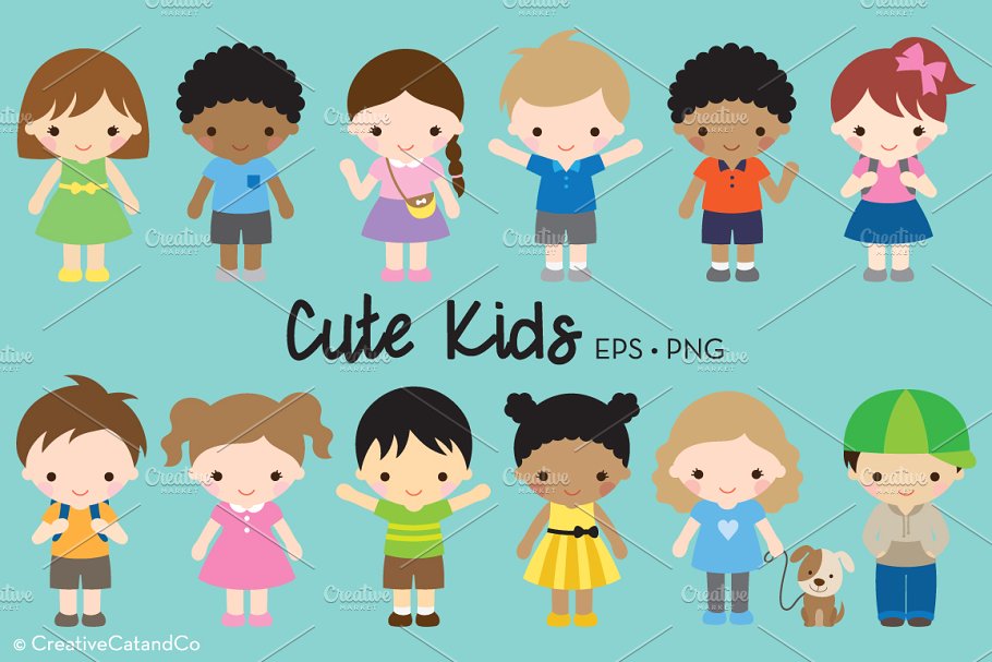 Kid Children Character Clipart