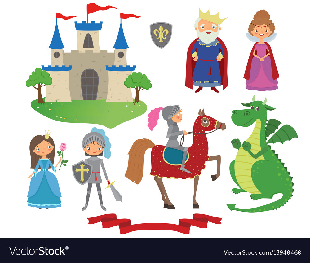 Set of fairy tale character