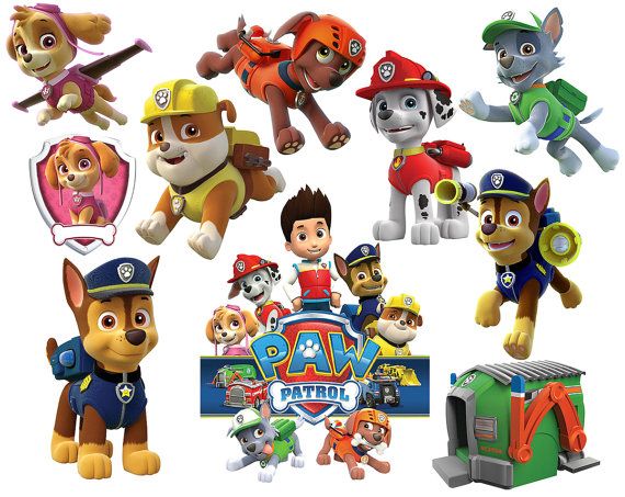 Paw Patrol Clipart Party Digital Clipart Printable Images
