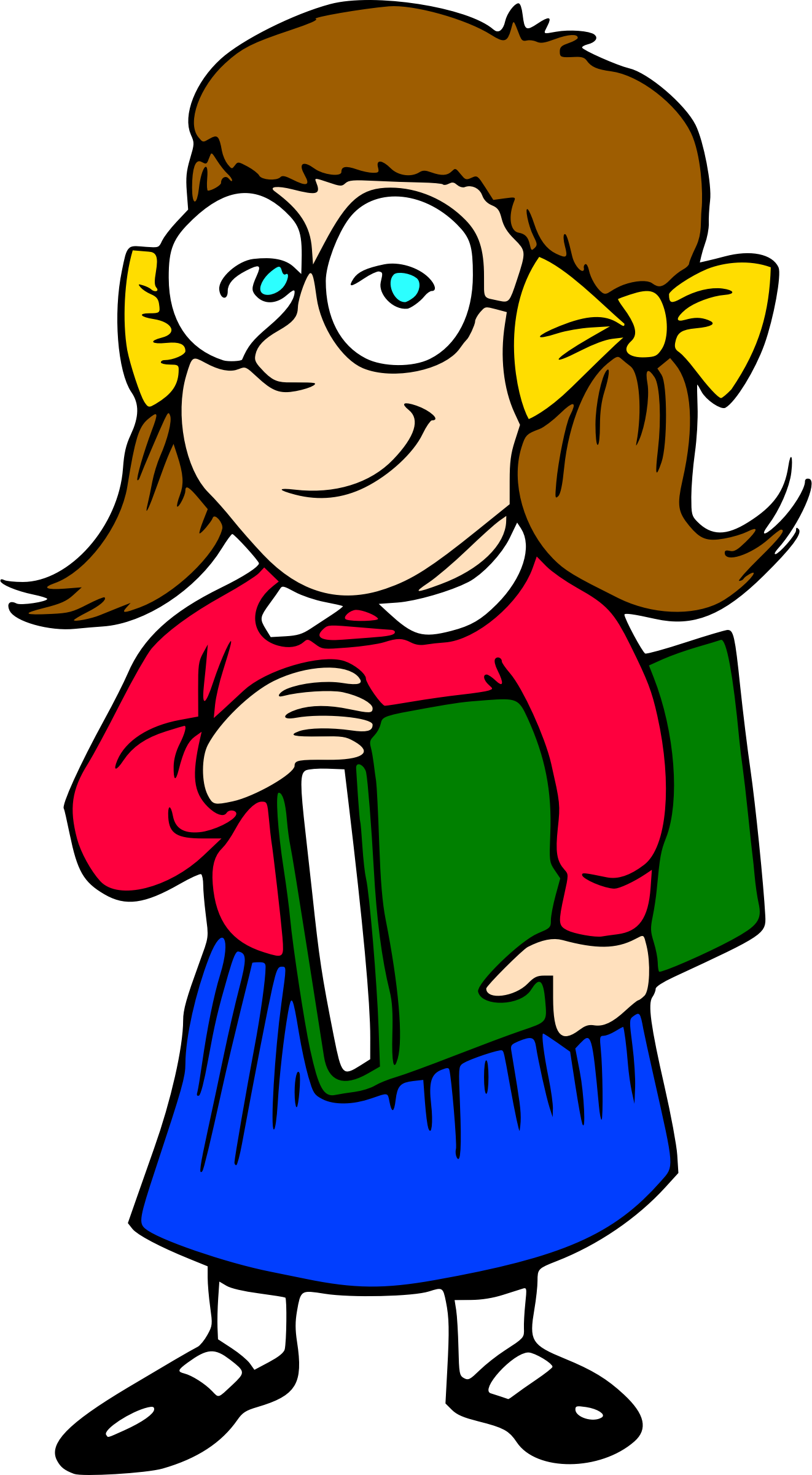 Clipart student character.