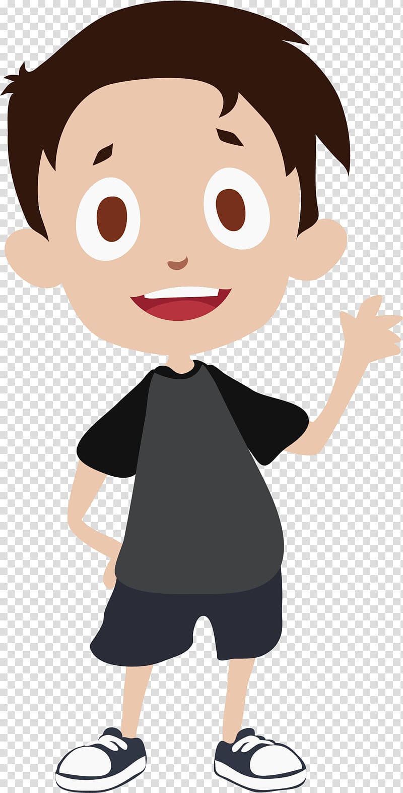 Boy character illustration, Thumb Human behavior Cheek