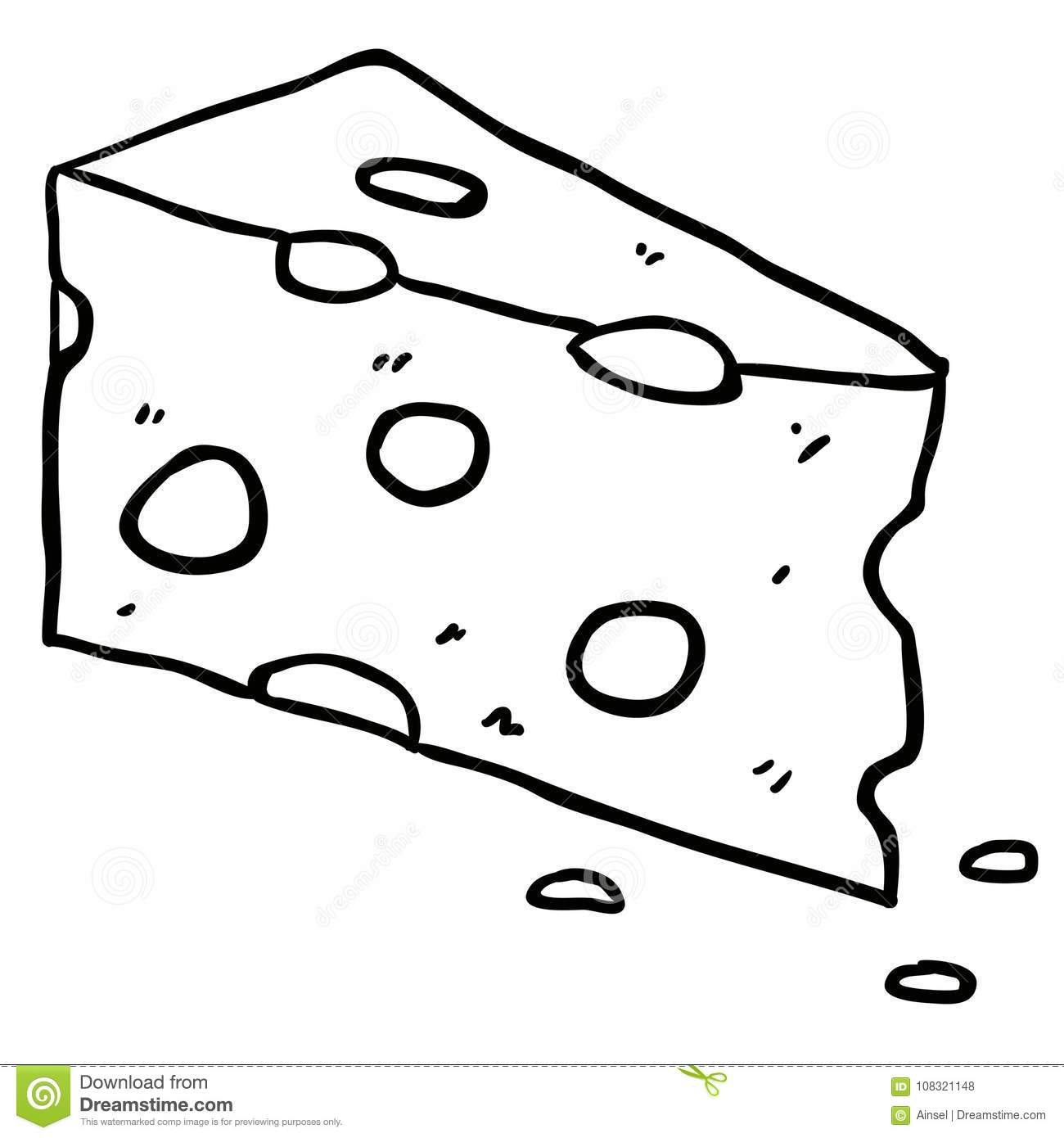 Cheese clipart black and white