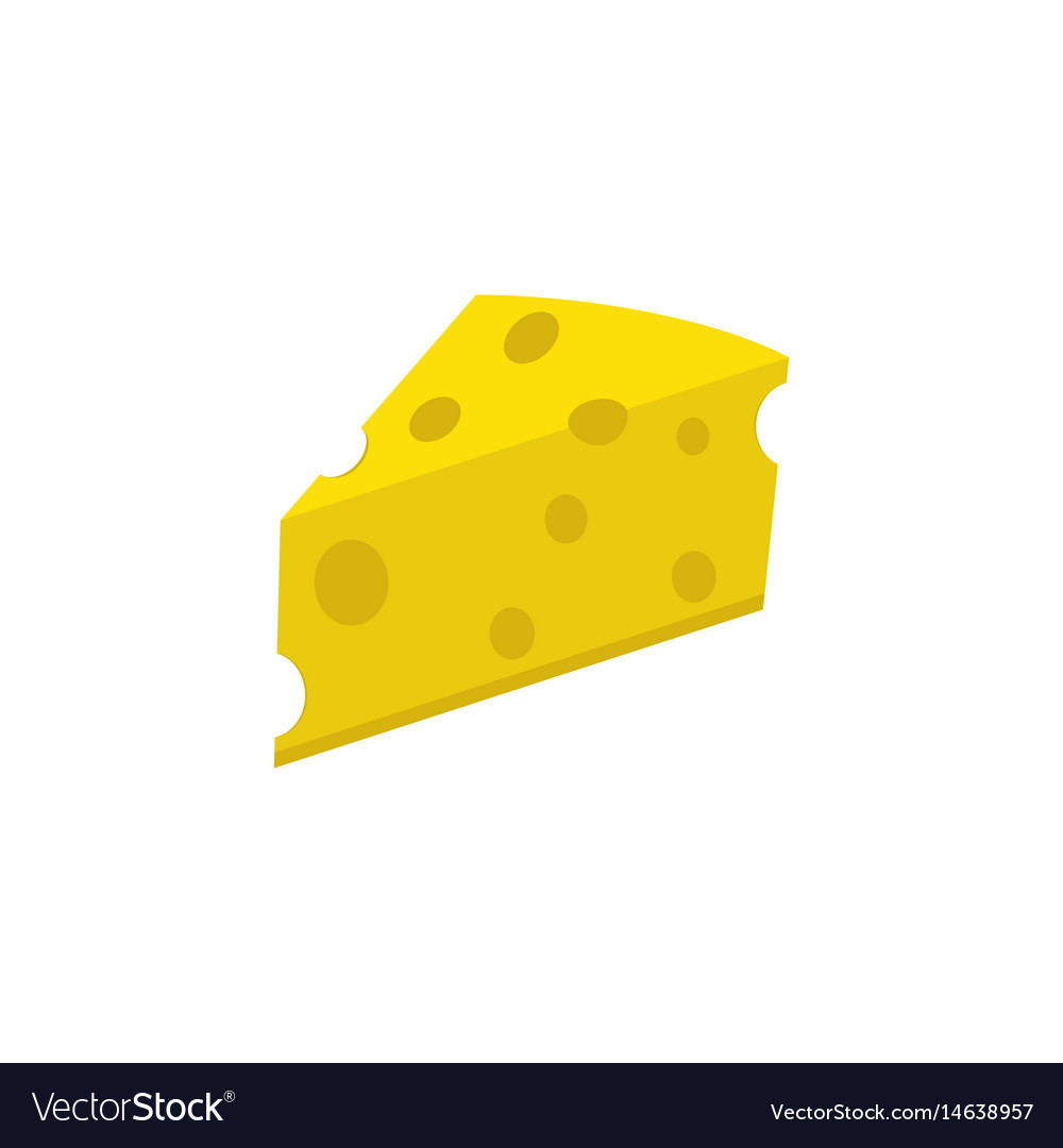 Cheese flat icon food drink elements
