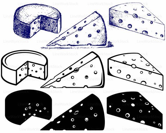 Cheese clipart silhouette FREE for