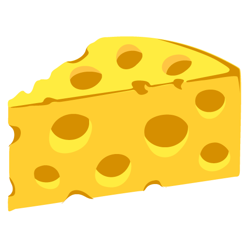 Cheese Wedge Emoji Vector Icon