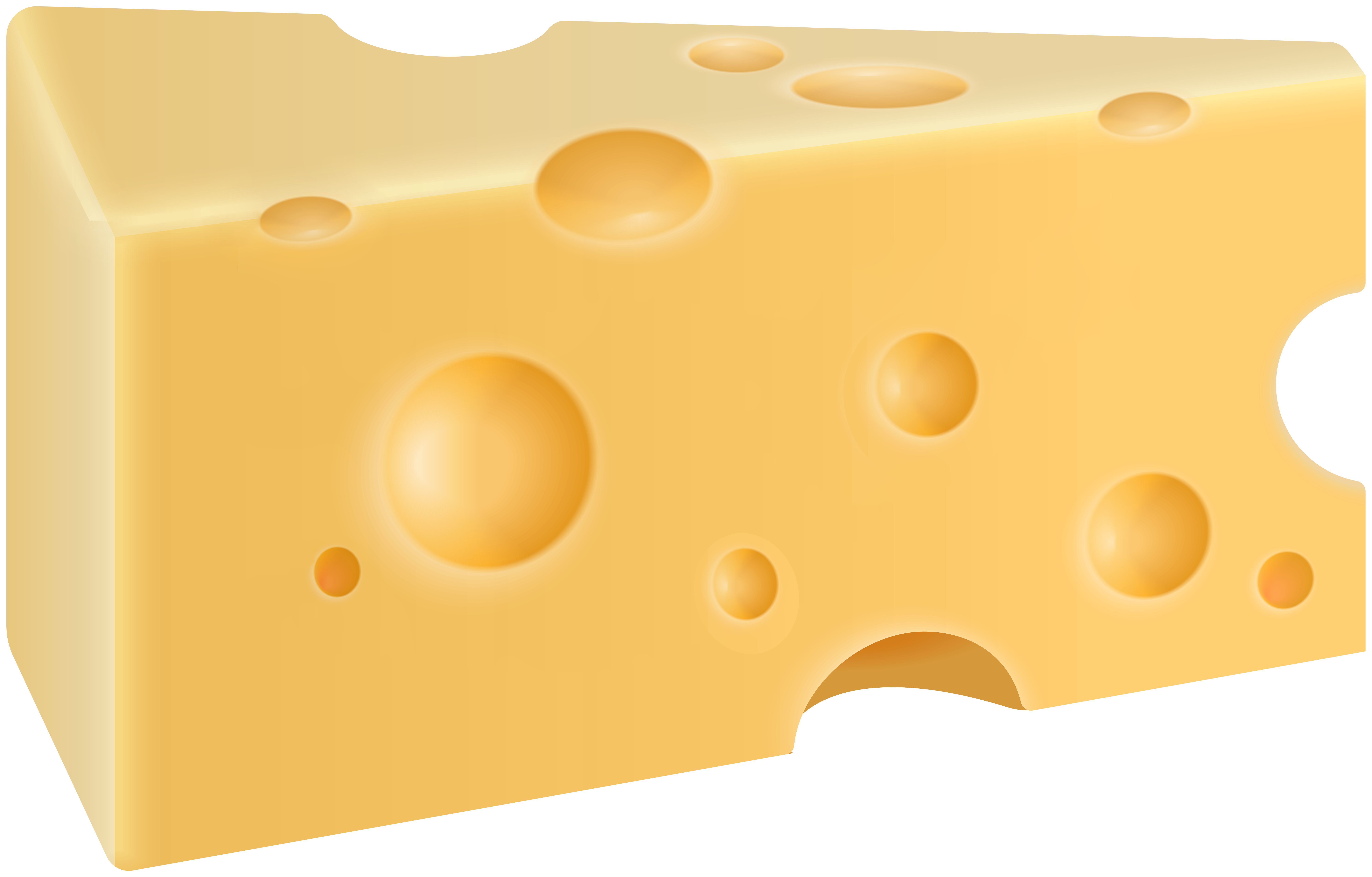Single Slice Swiss Cheese PNG Image