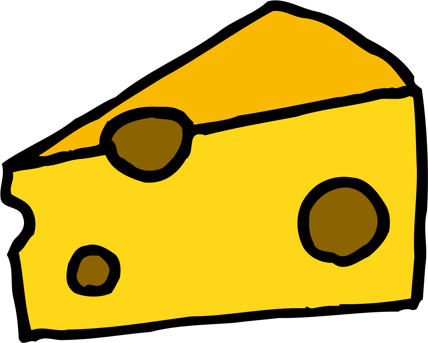 The Cheese Cartoon Transparent Background