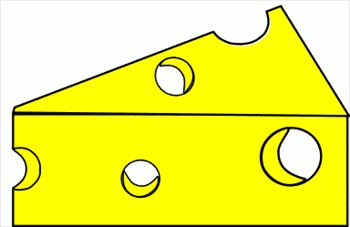 Cheese wedge clipart.