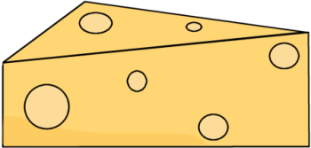 Cheese wedge clipart.