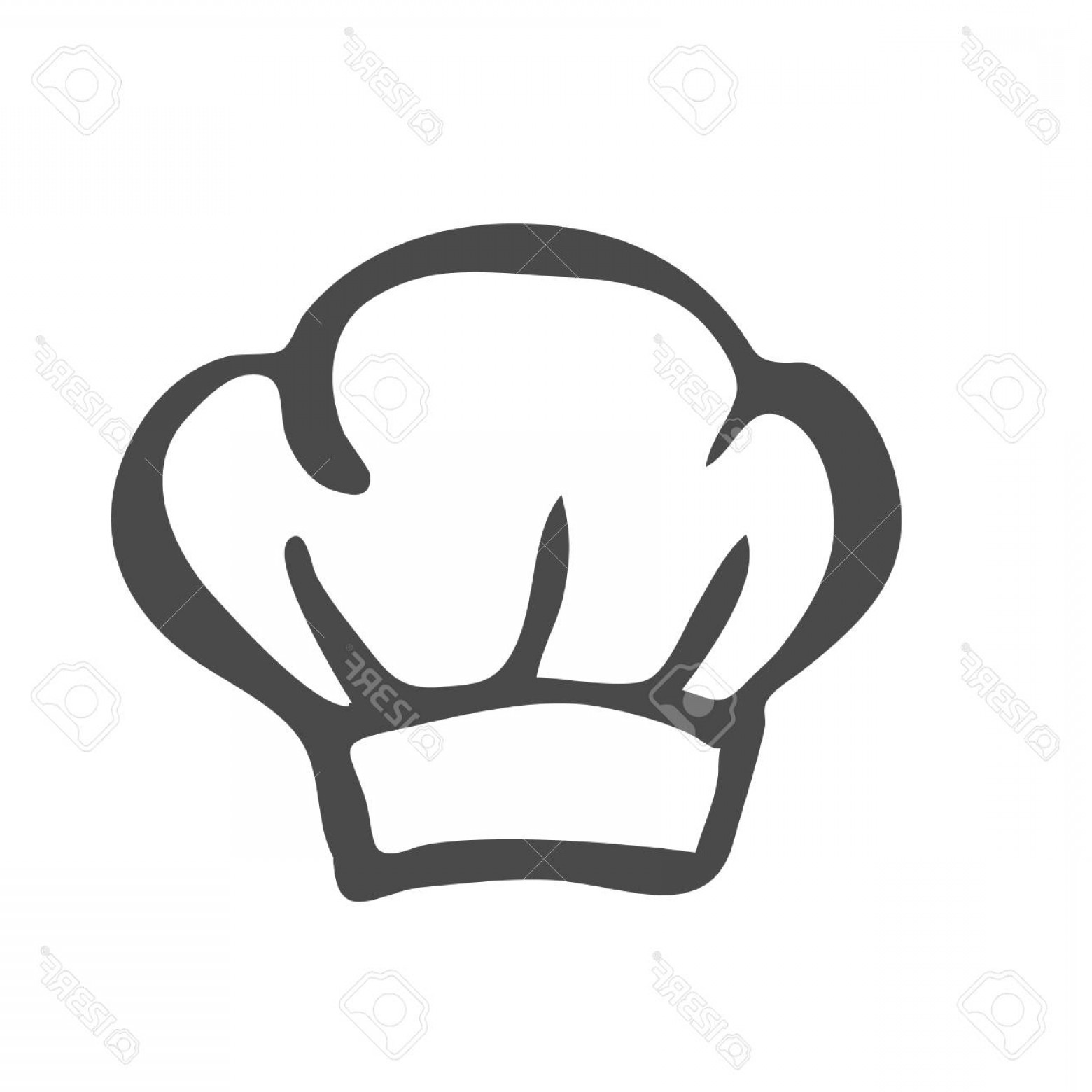 Chef Hat Silhouette Vector