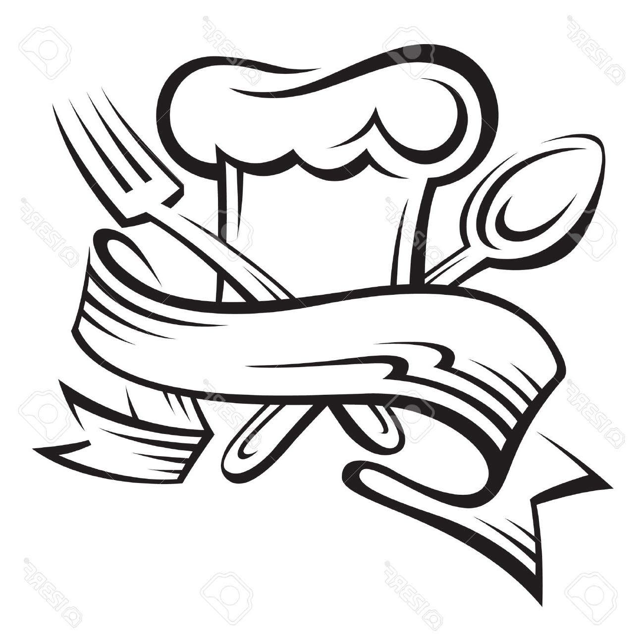 chef hat clipart spoon
