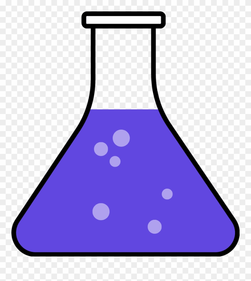 Navy Science Flask Clipart