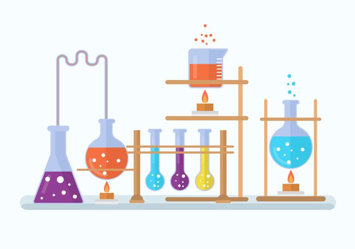 Chemistry lab vector.