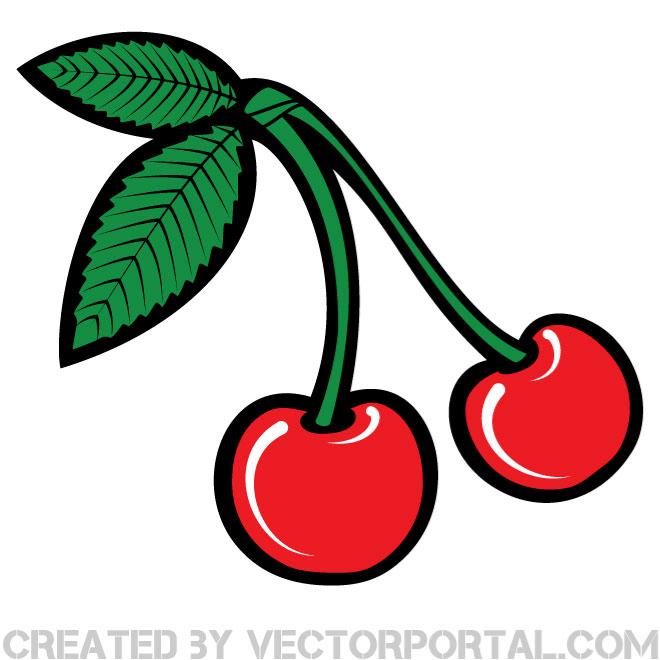 Cherry Clip Art Free Vector