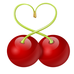 Cherries clipart heart.