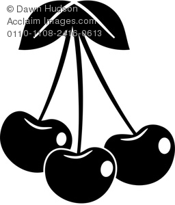 Silhouette of cherries clipart images and stock photos