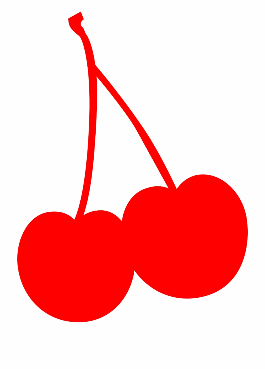 Cherries Red Two Silhouette Png Image