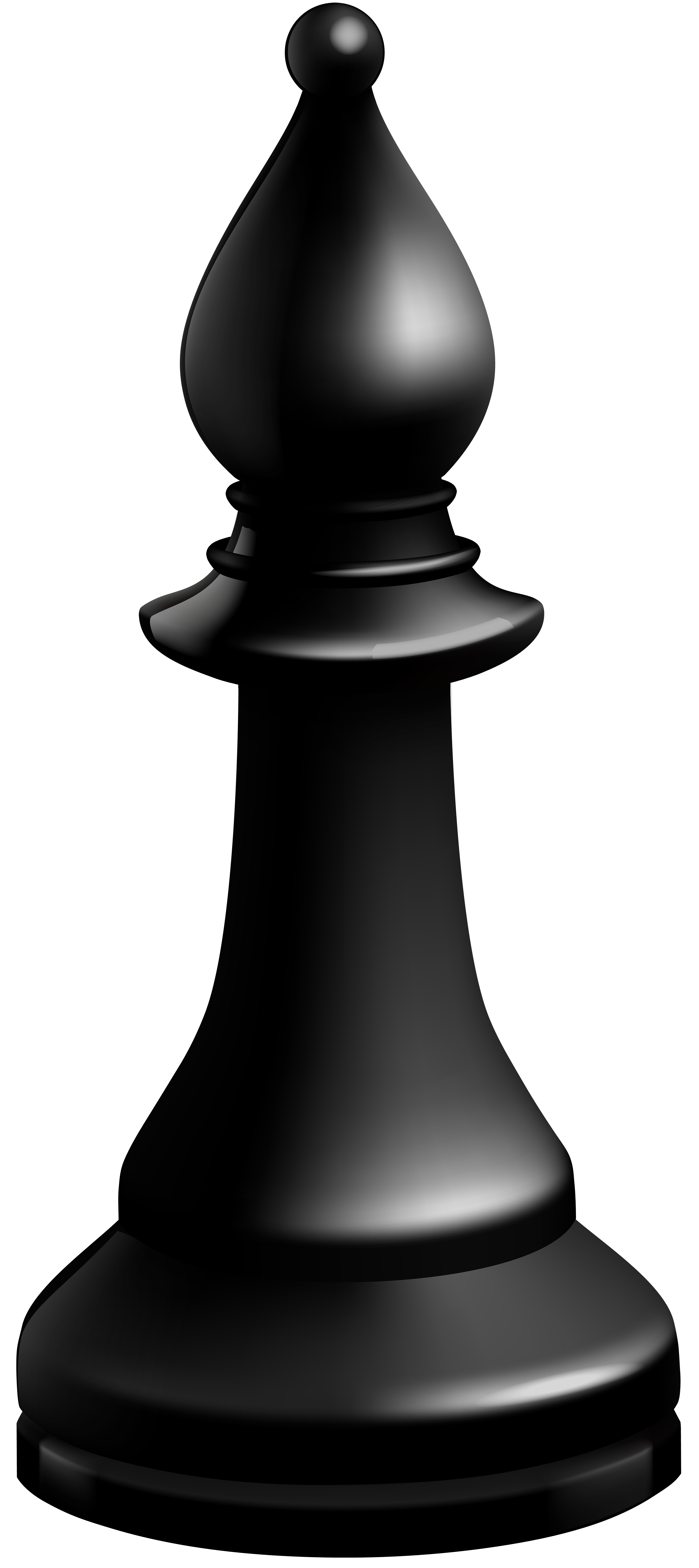 Bishop Black Chess Piece PNG Clip Art