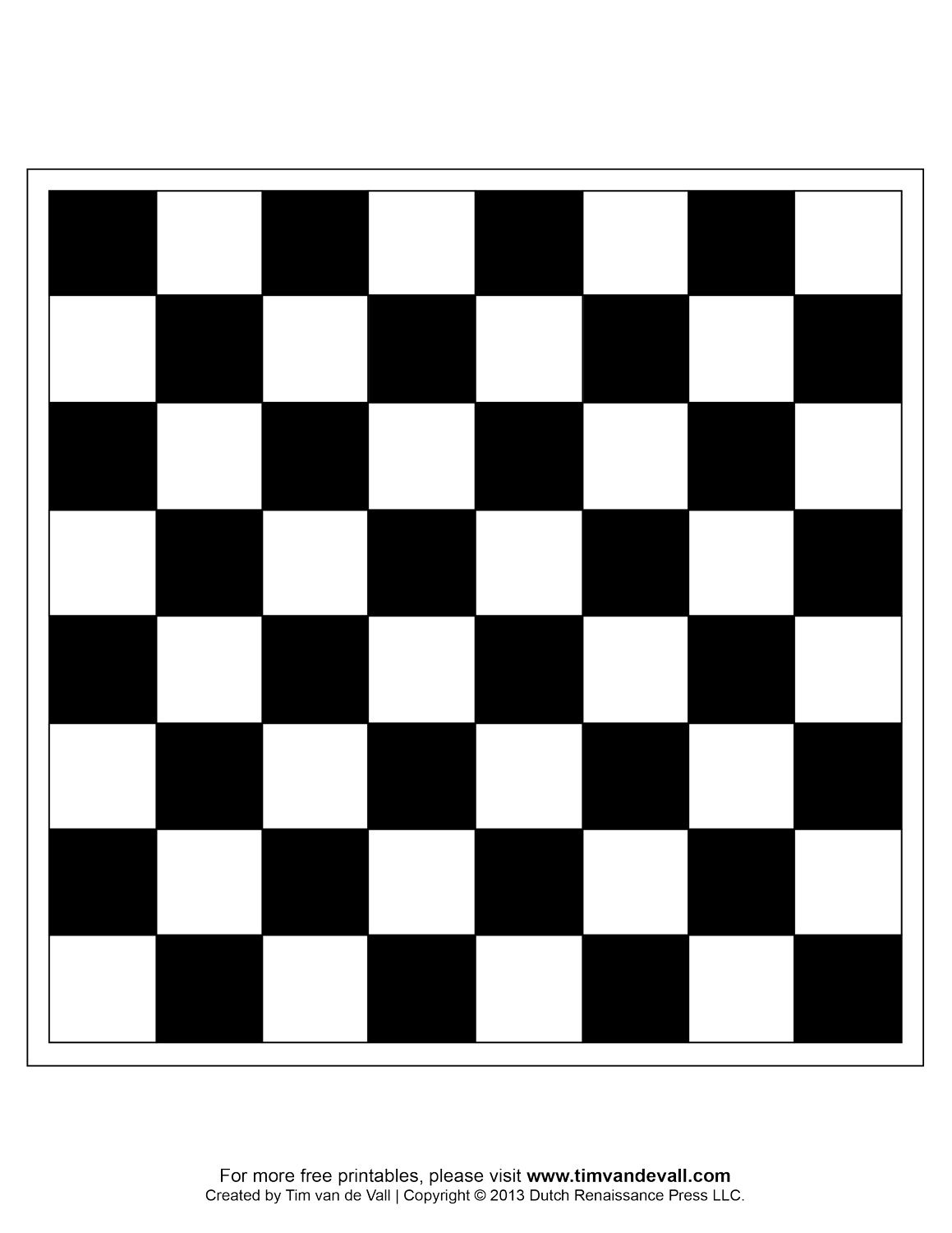 Printable chess boards.
