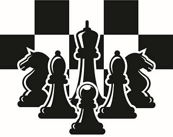 Chess clipart silhouette.