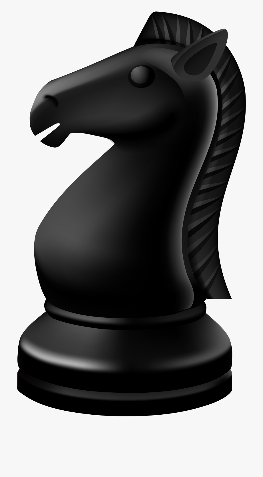 Knight black chess.