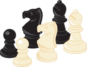 Chess pieces clipart.