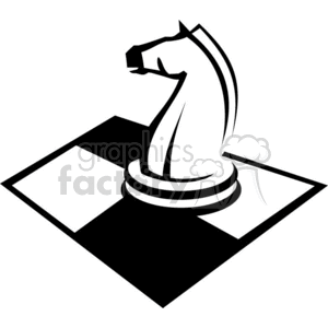 Knight chess piece.