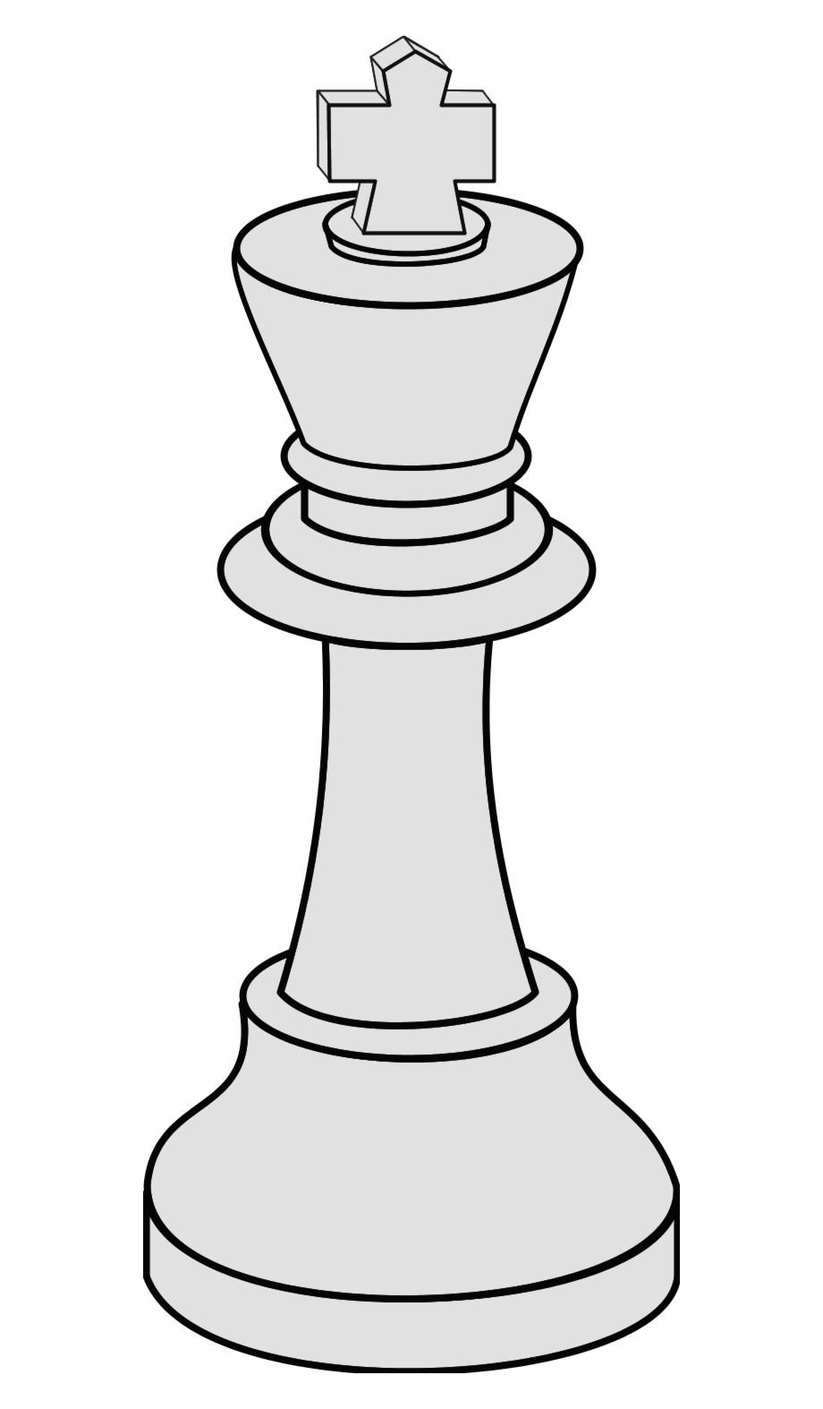 chess pieces clipart outline