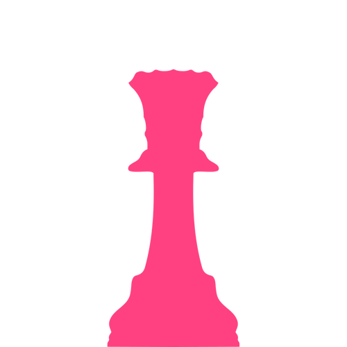 Pink chess piece.