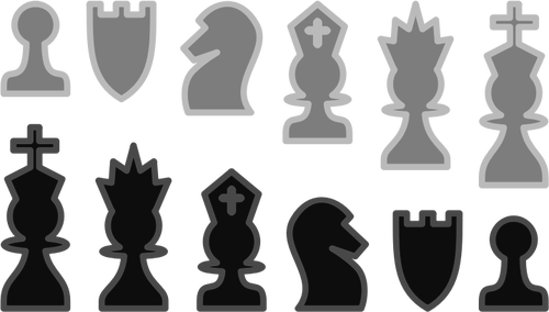 chess pieces clipart public domain