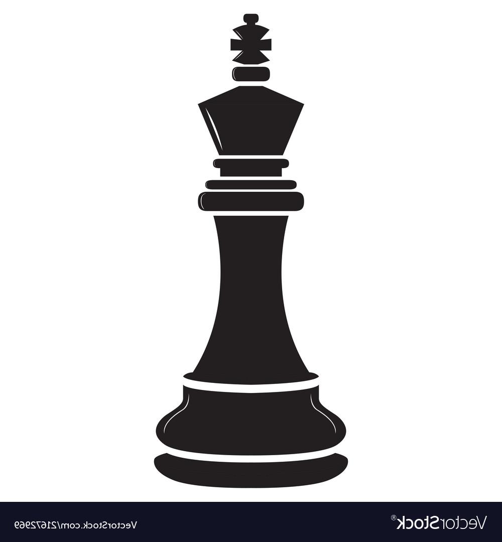 Best HD White King Chess Vector Design