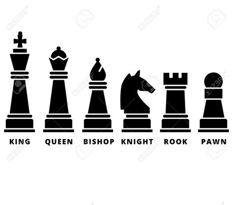 chess pieces clipart drawing