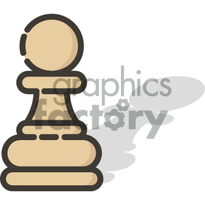 Pawn chess piece vector art clipart