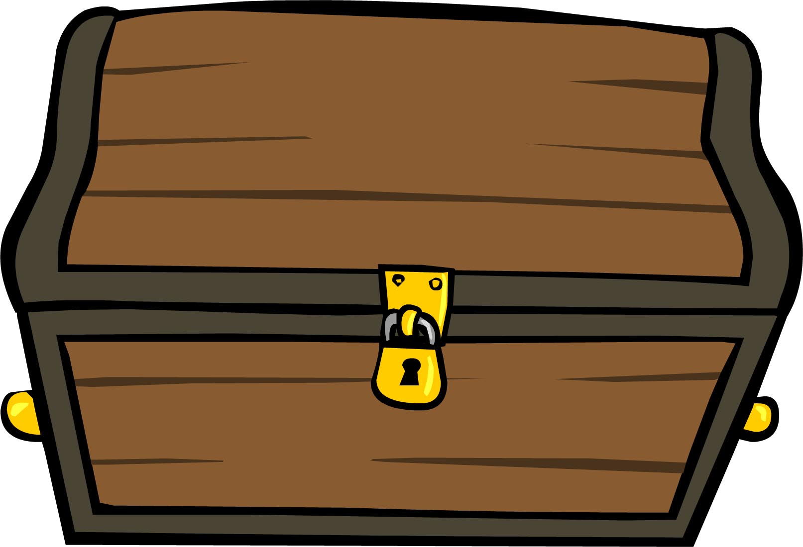 Closed treasure chest.
