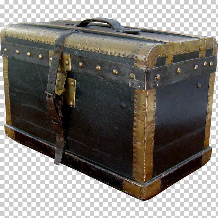 Trunk Chest Suitcase Travel Antique, suitcase PNG clipart