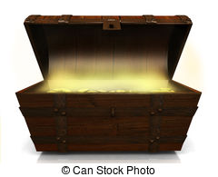 Treasure chest stock.