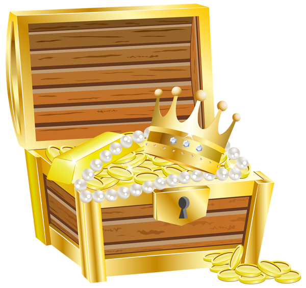 Treasure chest with.