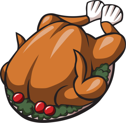 Cooked chicken clipart