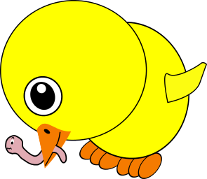 Chicken eating clipart.