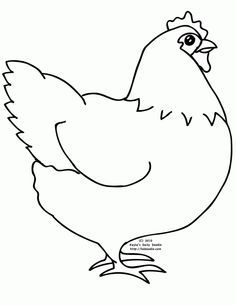 Chicken clipart black and white