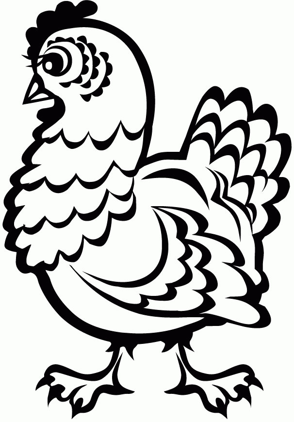 Free printable chicken.